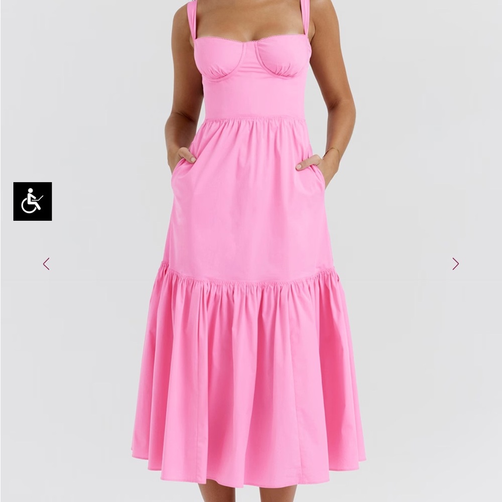 Pink Midi Dress - Picture 7 of 16